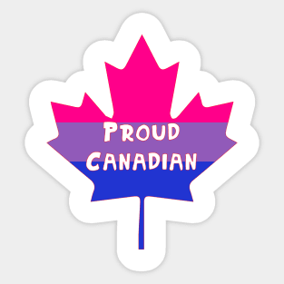 Proud Canadian (Bisexual) Sticker